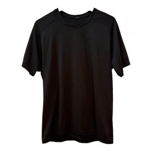 Lululemon Black Mens Short Sleeve Activewear Shirt Size L